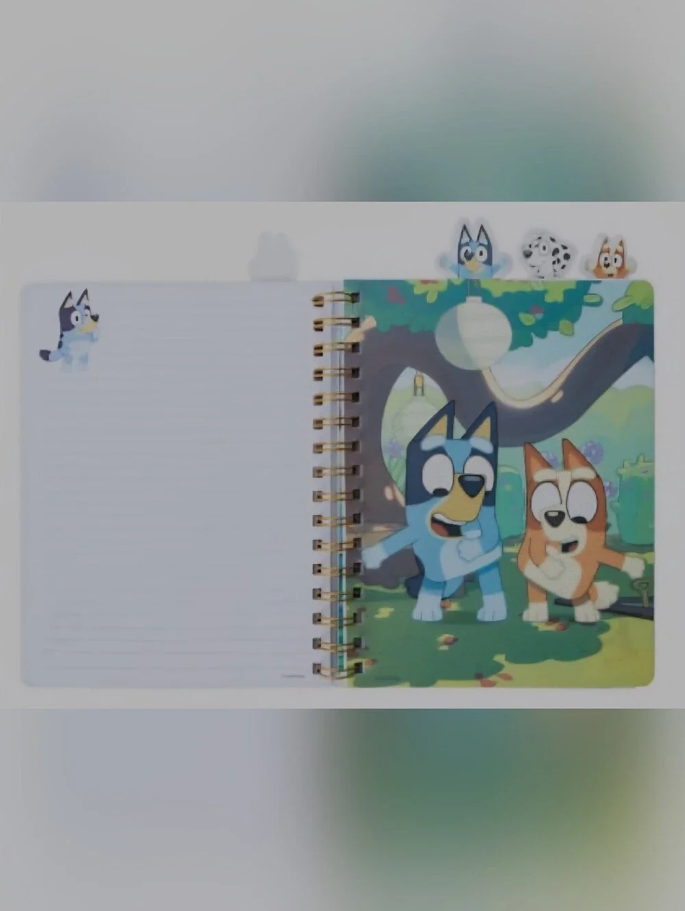 Blue Cartoon Spiral Notebook - Light Blue Character Journal - Picture 3 of 5
